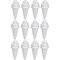 Genie Crafts 12 Pack Ice Cream Shaped Polystyrene Foam Sculptures for Kids DIY Painting, and Arts & Crafts, 6 x 2.5 Inches